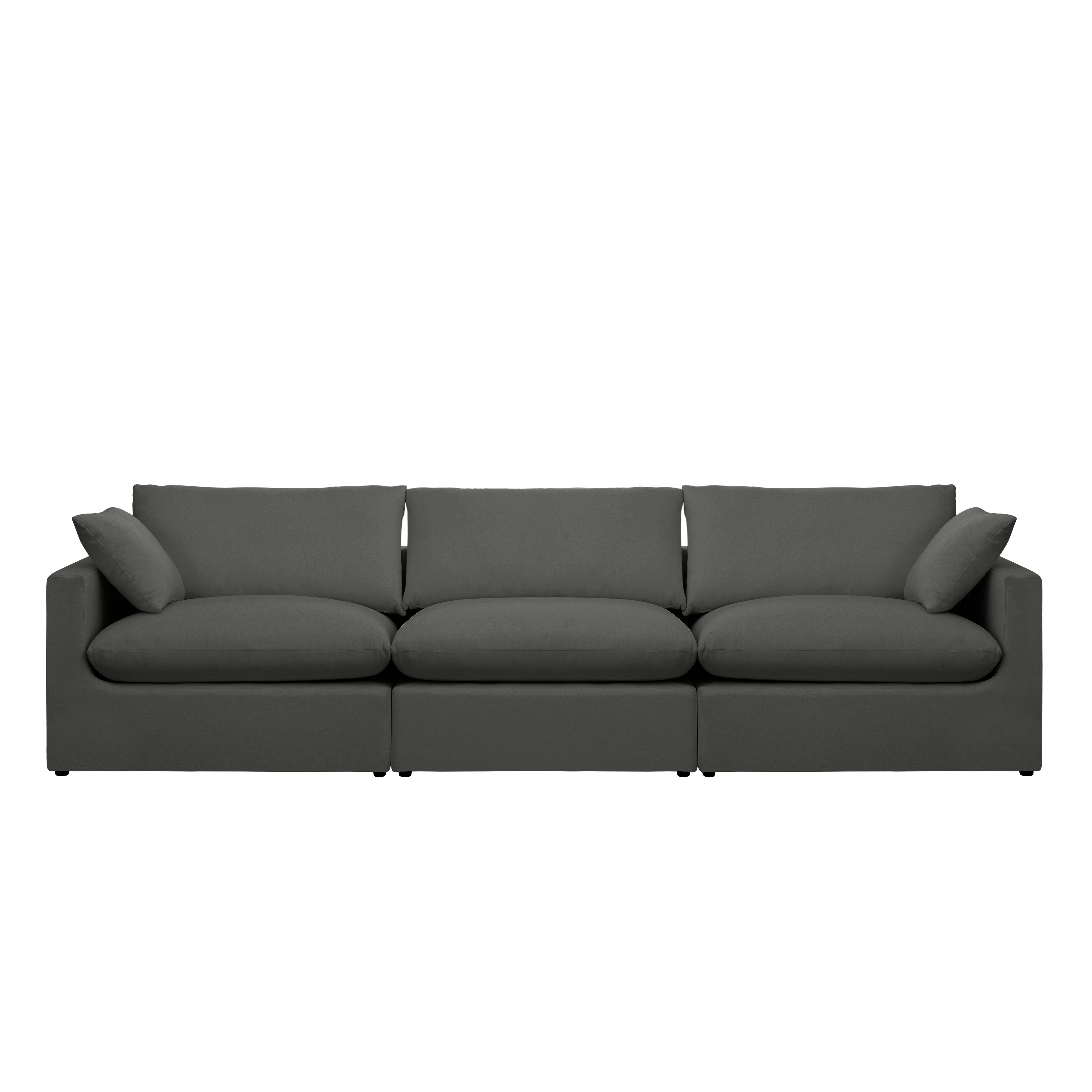 Russell 4 Seater Sofa - Dark Grey (Eco Clean Fabric)