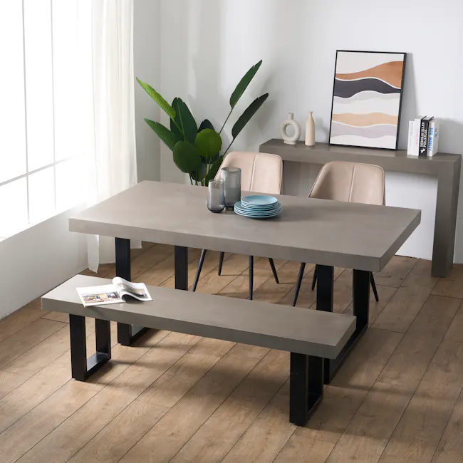 Titus Concrete Dining Table 1.8m - 10