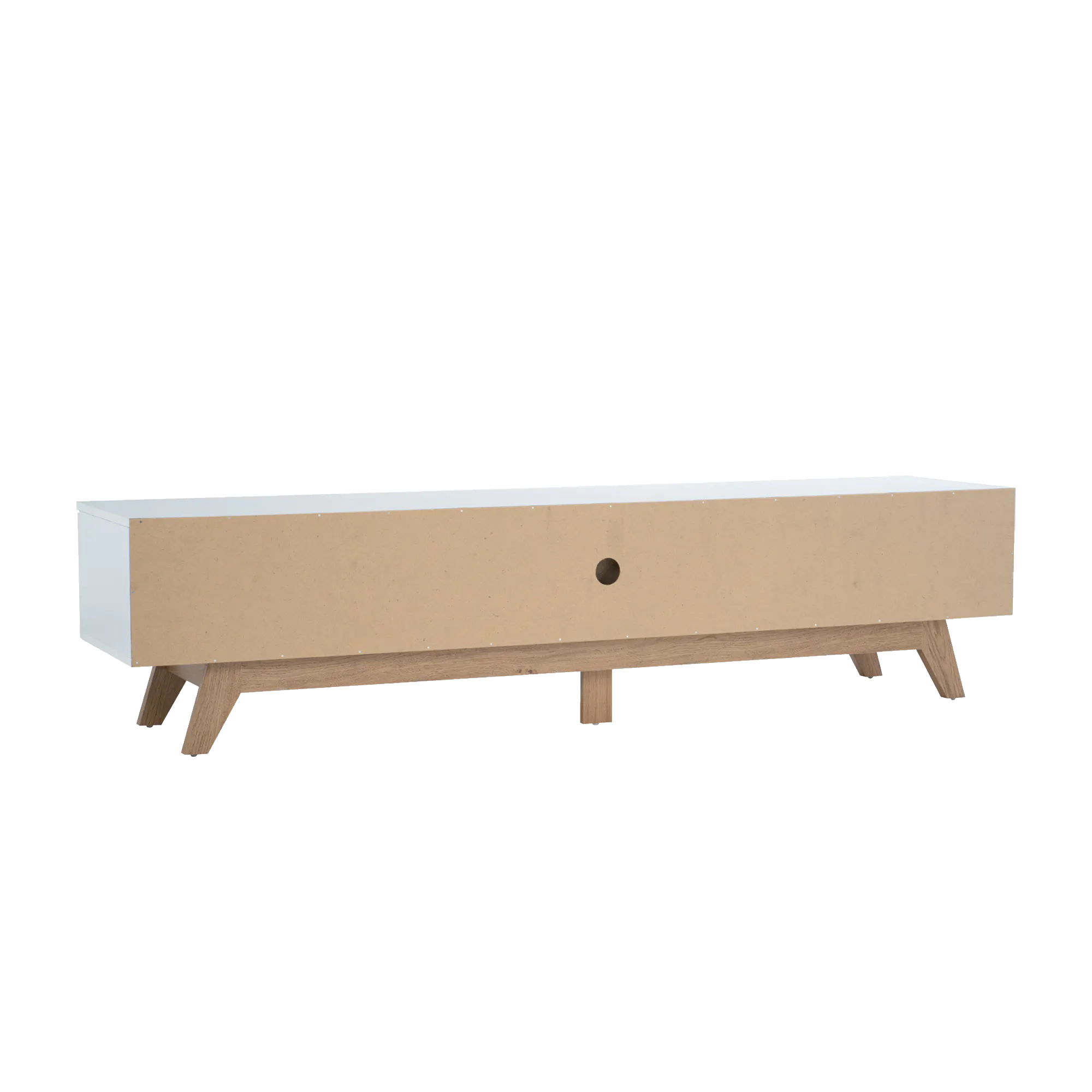 (As-is) Miah TV Console 1.8m - Natural, White - 5 - 14