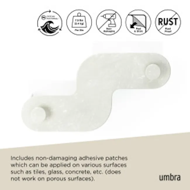 Nami Adhesive Bin Set of 2 - Ocean Sand - 12