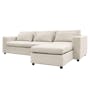 Wesley L-Shaped Sofa - Latte (Fully Removable Covers) - 1