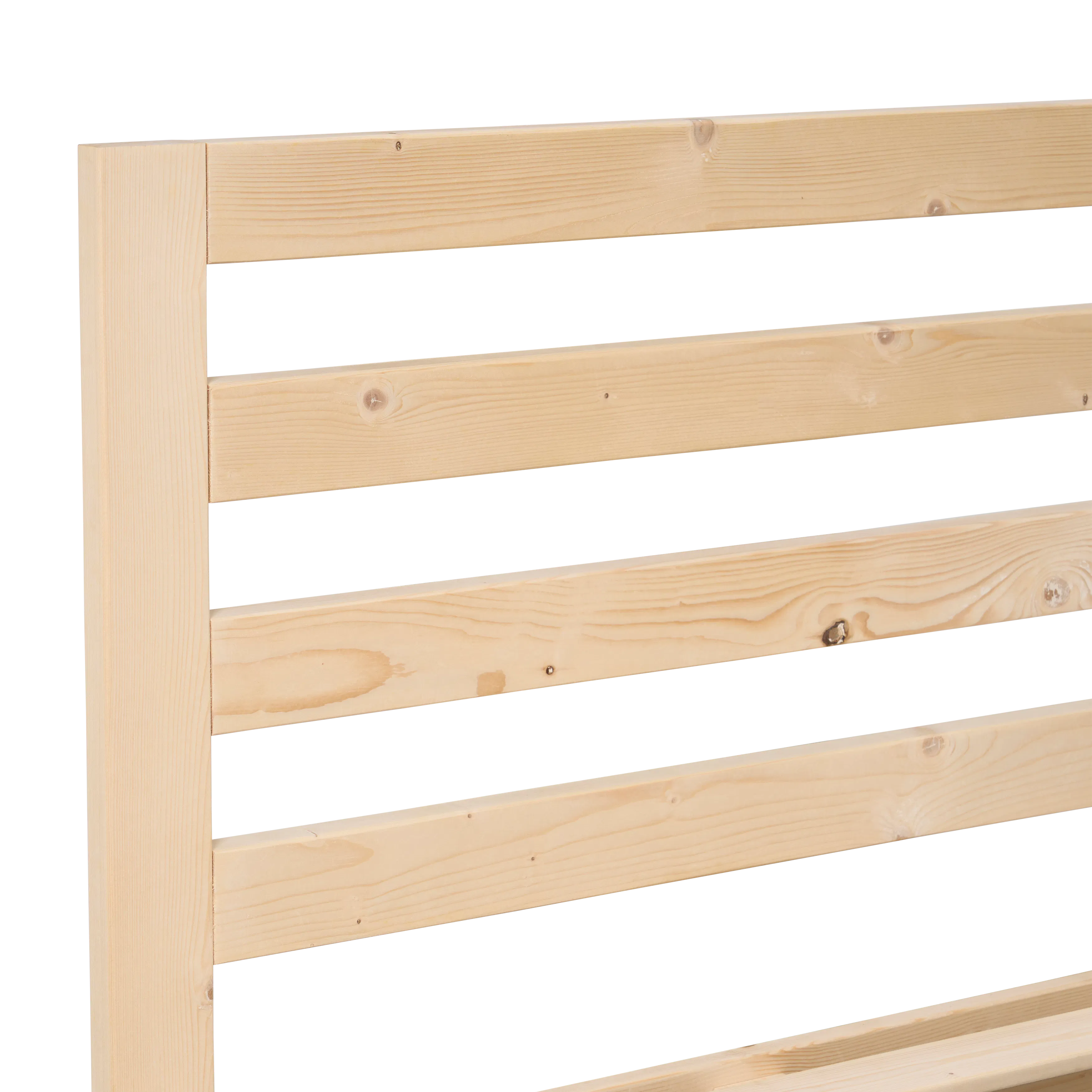 Katana Super Single Wooden Headboard Bed with 2 Drawers - 16