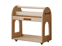 Micah Wooden Kids Trolley Book Organiser