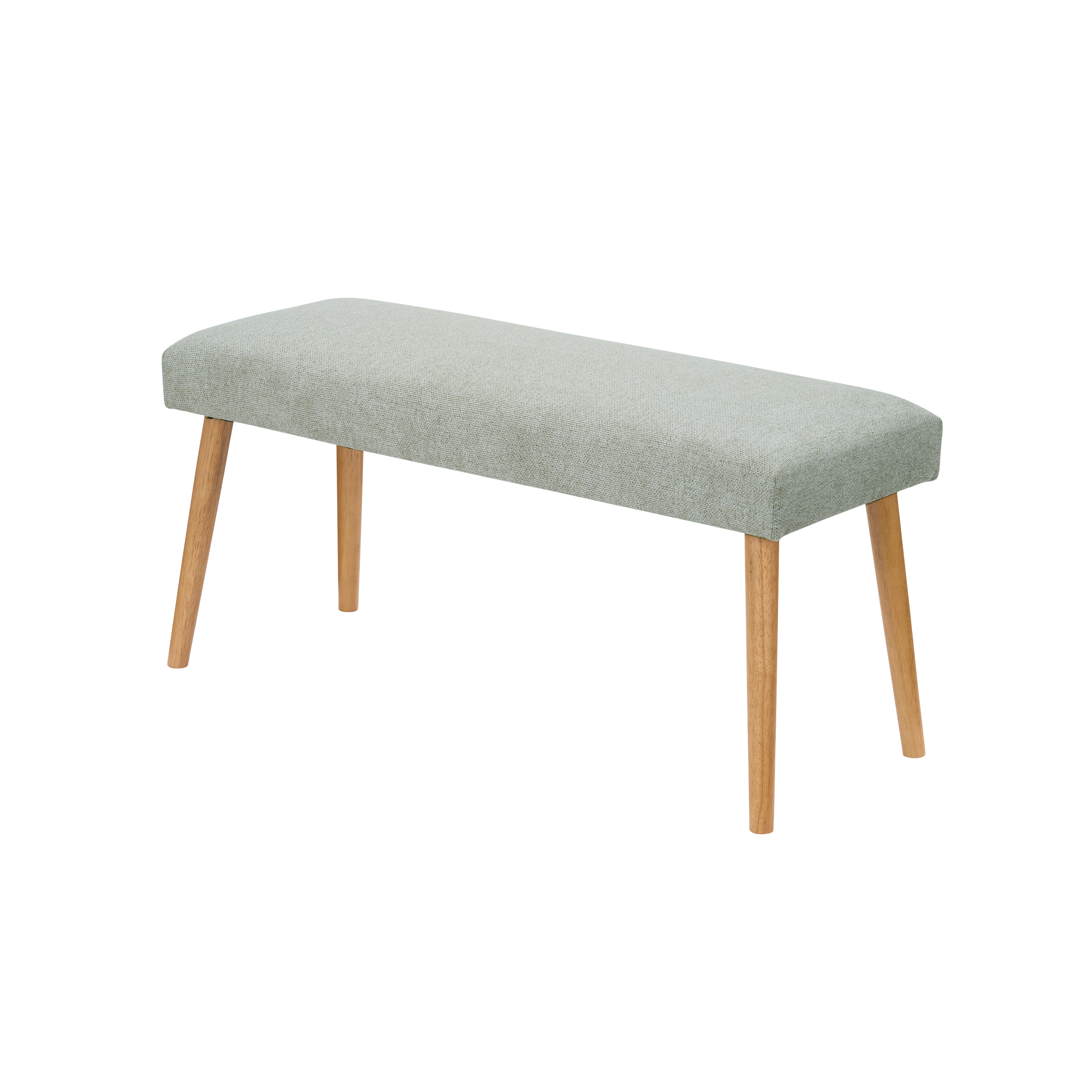 Miranda Bench 1.4m - Natural, Aqua Green
