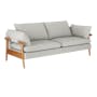 Astrid 3 Seater Sofa - Oak, Ivory - 2