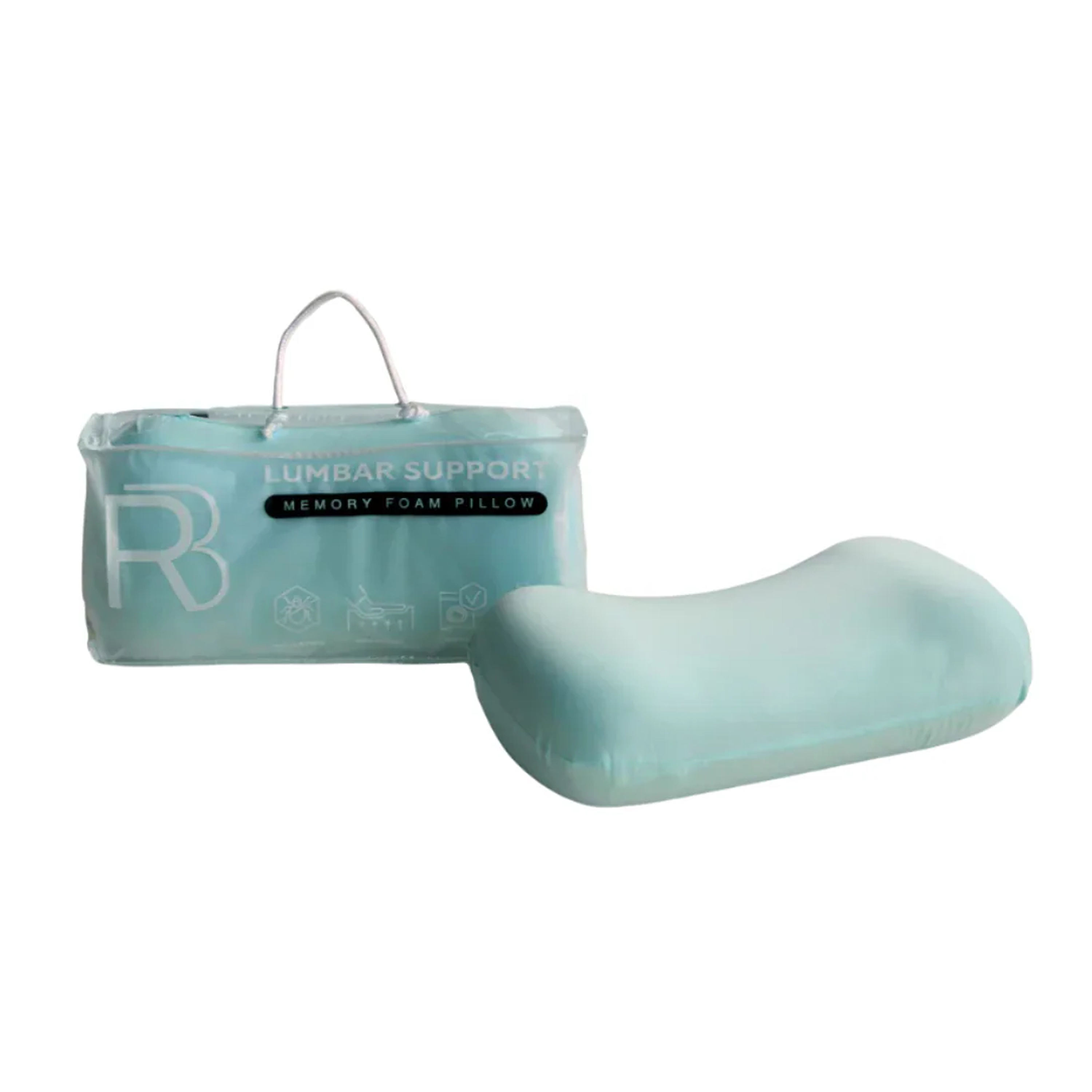 Lumbar Support Back Rest Pillow - Turquoise