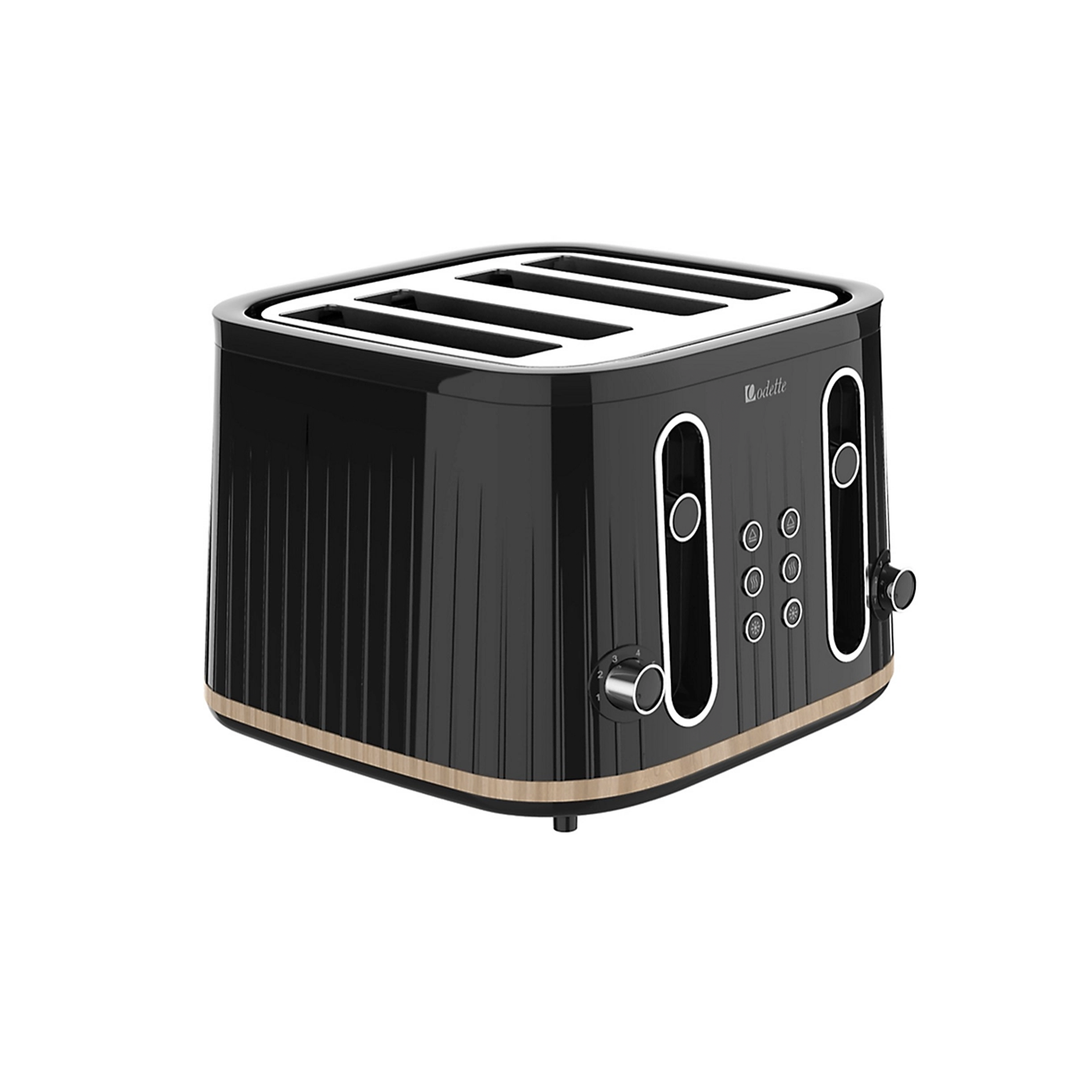 Odette George Series 4-Slice Bread Toaster - Black