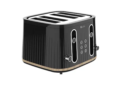 Odette George Series 4-Slice Bread Toaster - Black