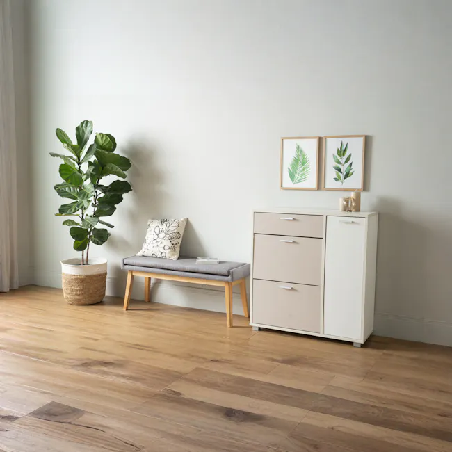 Fabian Bench 1.1m - Natural, Oyster Grey (Fabric) - 2