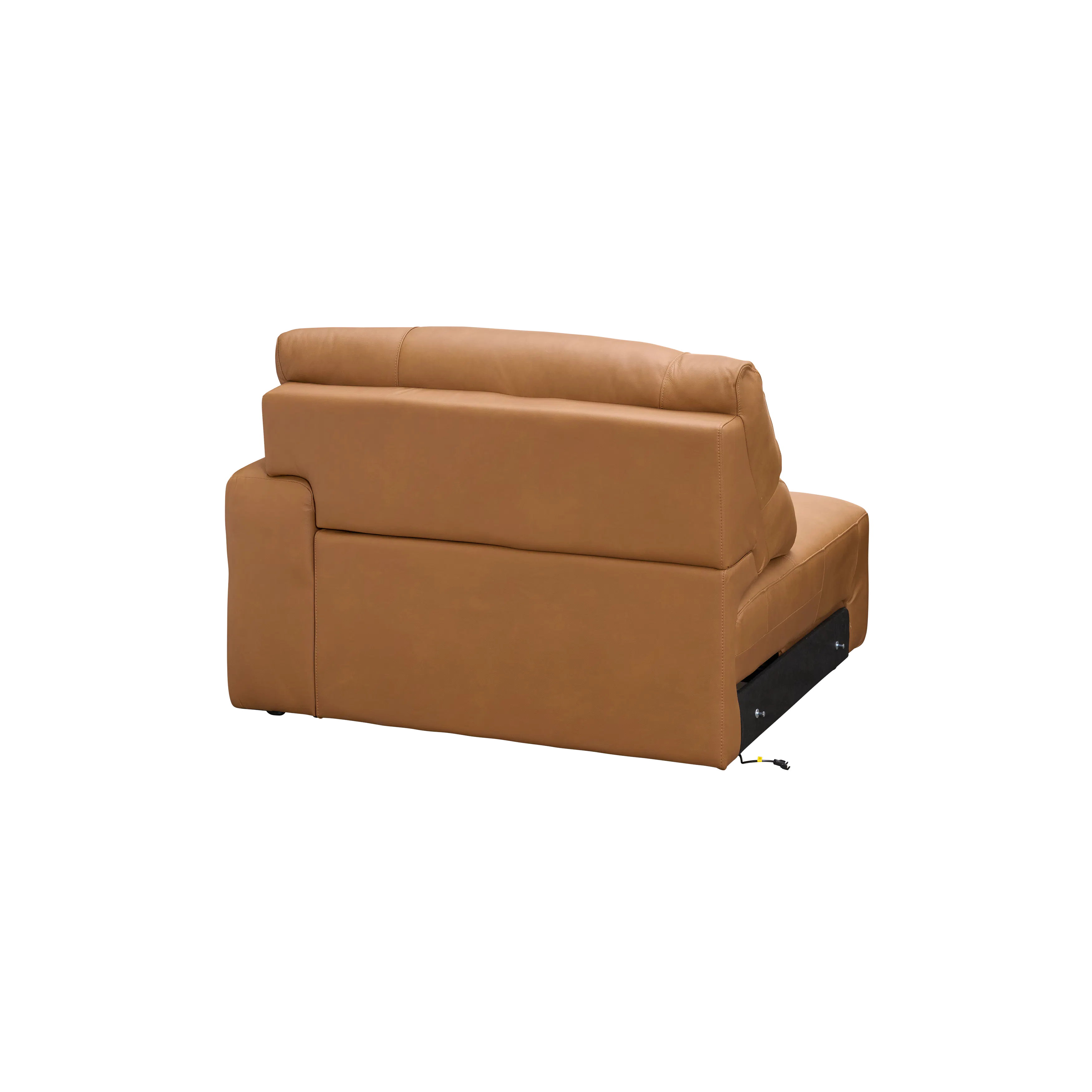 (As-is) Forte Right Arm Power Sliding Extension Sofa Unit - Oslo Tan (Genuine Cowhide Leather) - 11
