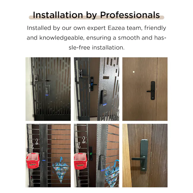 Eazea AXIS Edge Smart Door Lock + AXIS-G Pro Smart Gate Digital Lock Bundle - 11