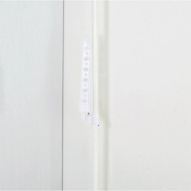 HEIAN Laundry Hanger Standing Pole Rack - White - 3