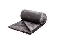 Makayla Velvet Plush Throw Blanket - Grey