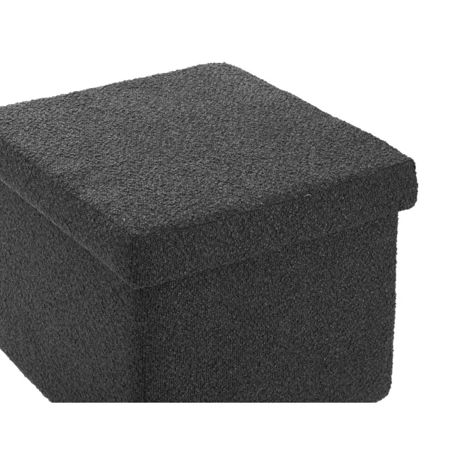 Wesly Storage Pouf - Grey Boucle - 5