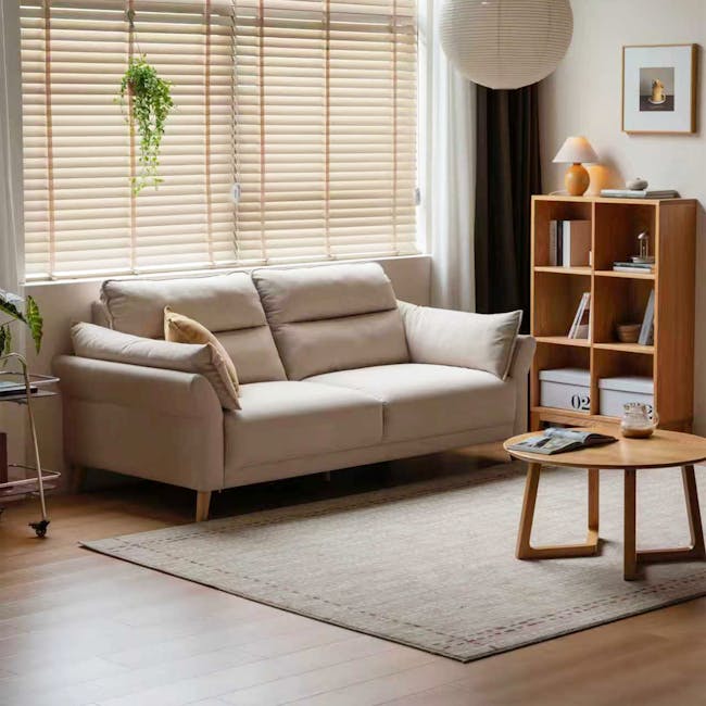 Gedelle 3 Seater Sofa - Milk Tea (Pet Friendly) - 5