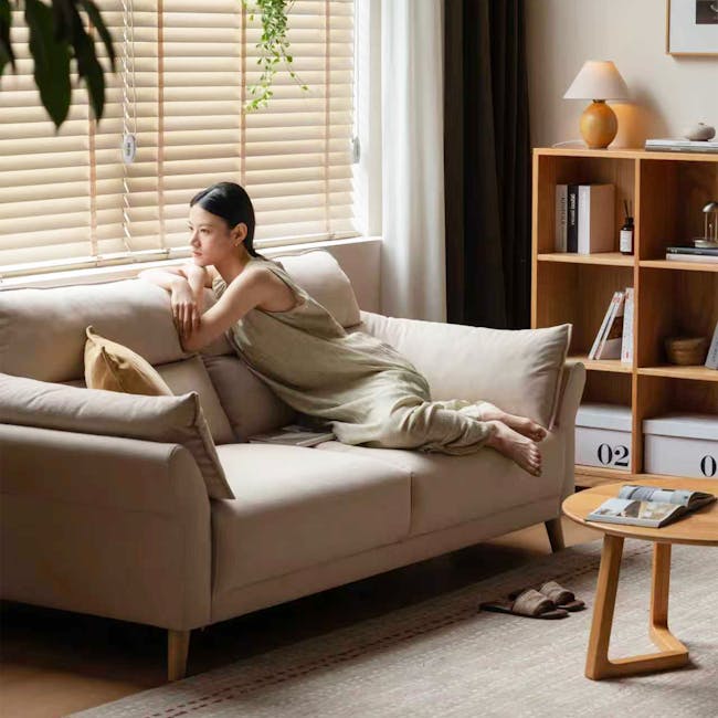 Gedelle 3 Seater Sofa - Milk Tea (Pet Friendly) - 4