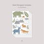 Urban Li'l Woodland Animals Fabric Decal - Natural - 2