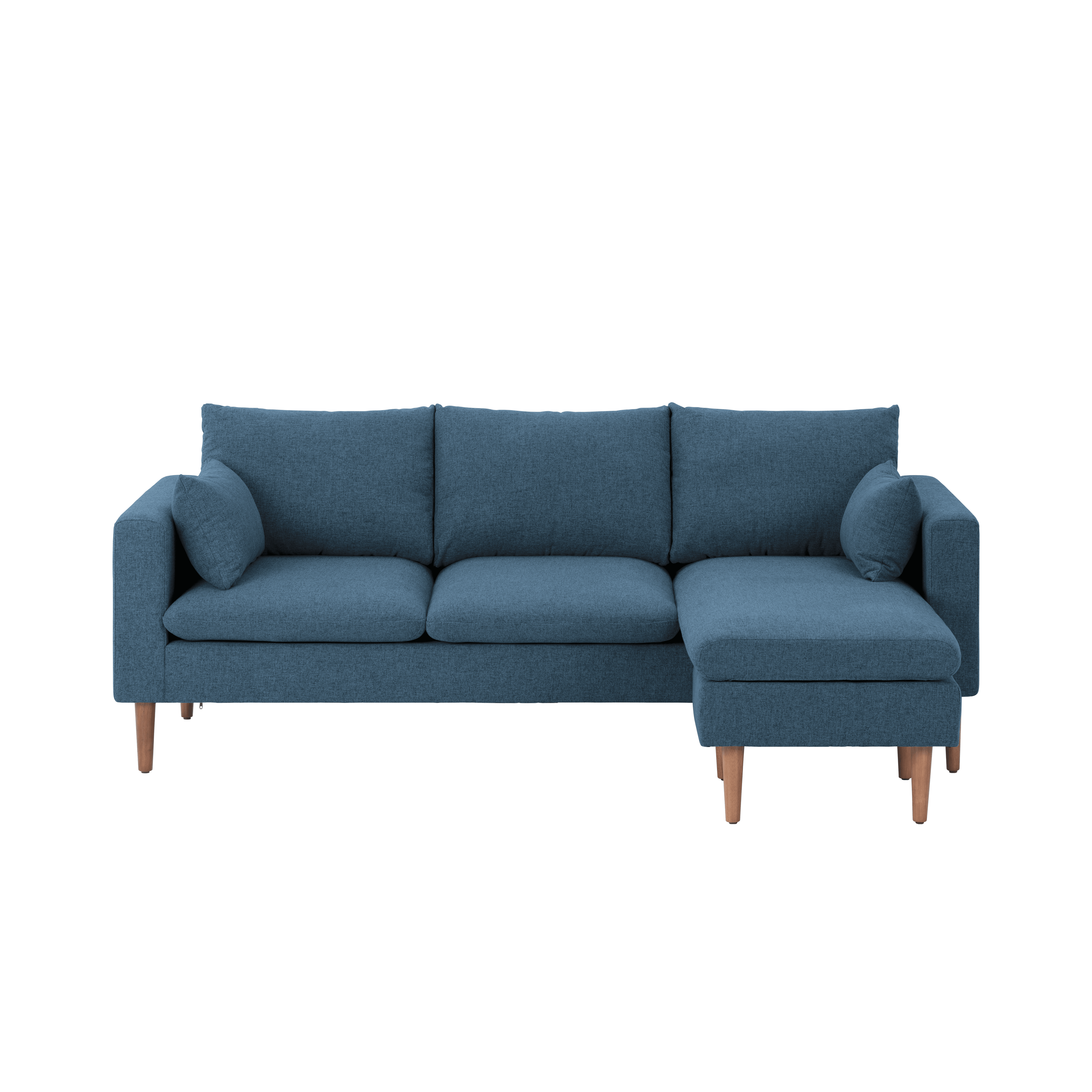 Alicia L-Shaped Sofa - Blue