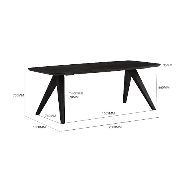 Maeve Dining Table 2m - 8