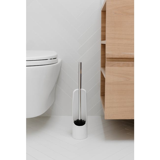 Touch Toilet Brush - White - 4