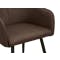 Charlie Dining Armchair - Dark Brown (Faux Leather) - 5
