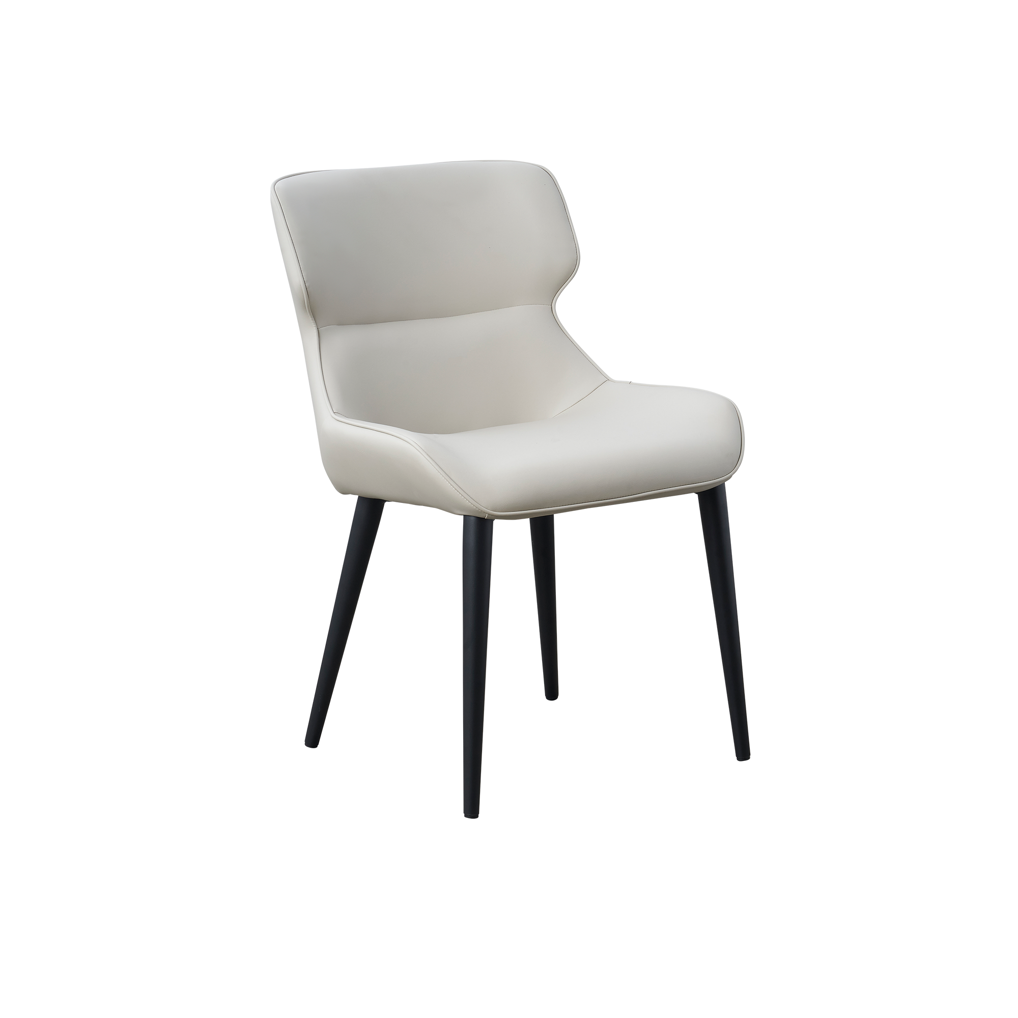 Santiago Dining Chair - Beige (Faux Leather)