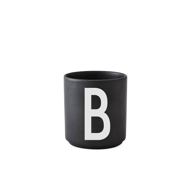 Personal Porcelain Cup (A-J) - Black - 2