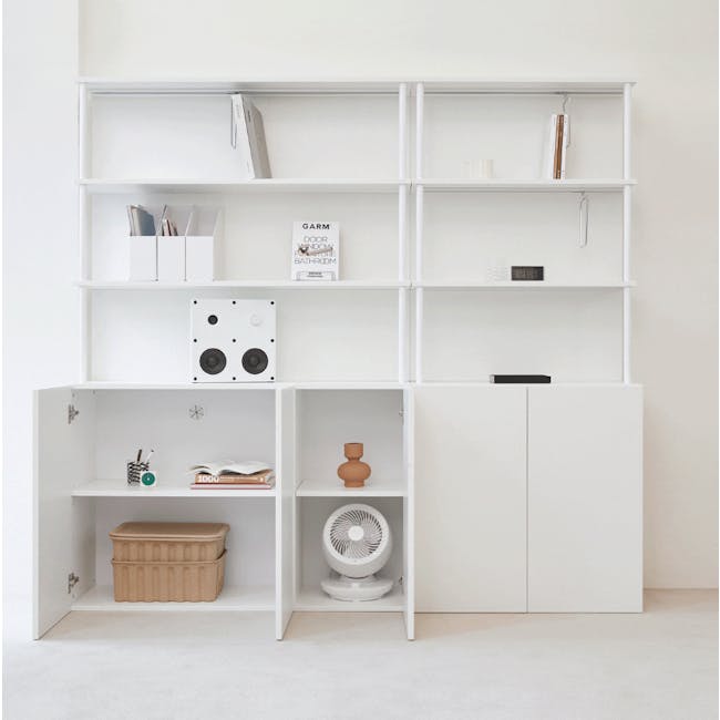 Nowa Bookshelf 0.8m - White - 1