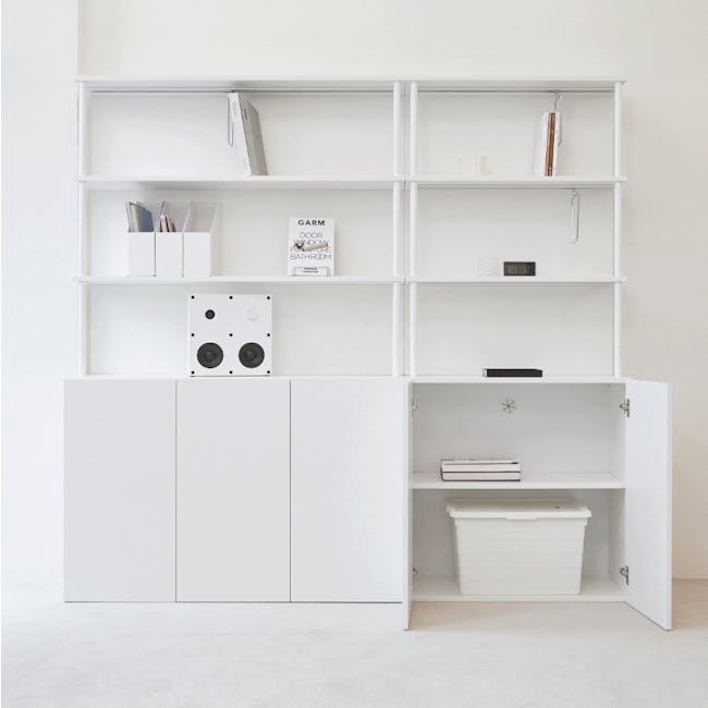Nowa Bookshelf 0.8m - White - 2