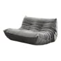 Hayward 2 Seater Low Sofa - Warm Grey (Velvet) - 1