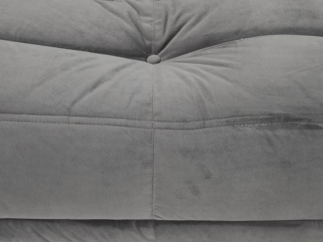Hayward 2 Seater Low Sofa with Hayward 1 Seater Low Sofa - Warm Grey (Velvet) - 6