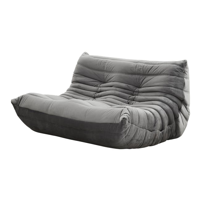 Hayward 3 Seater Low Sofa with Hayward 2 Seater Low Sofa - Warm Grey (Velvet) - 8