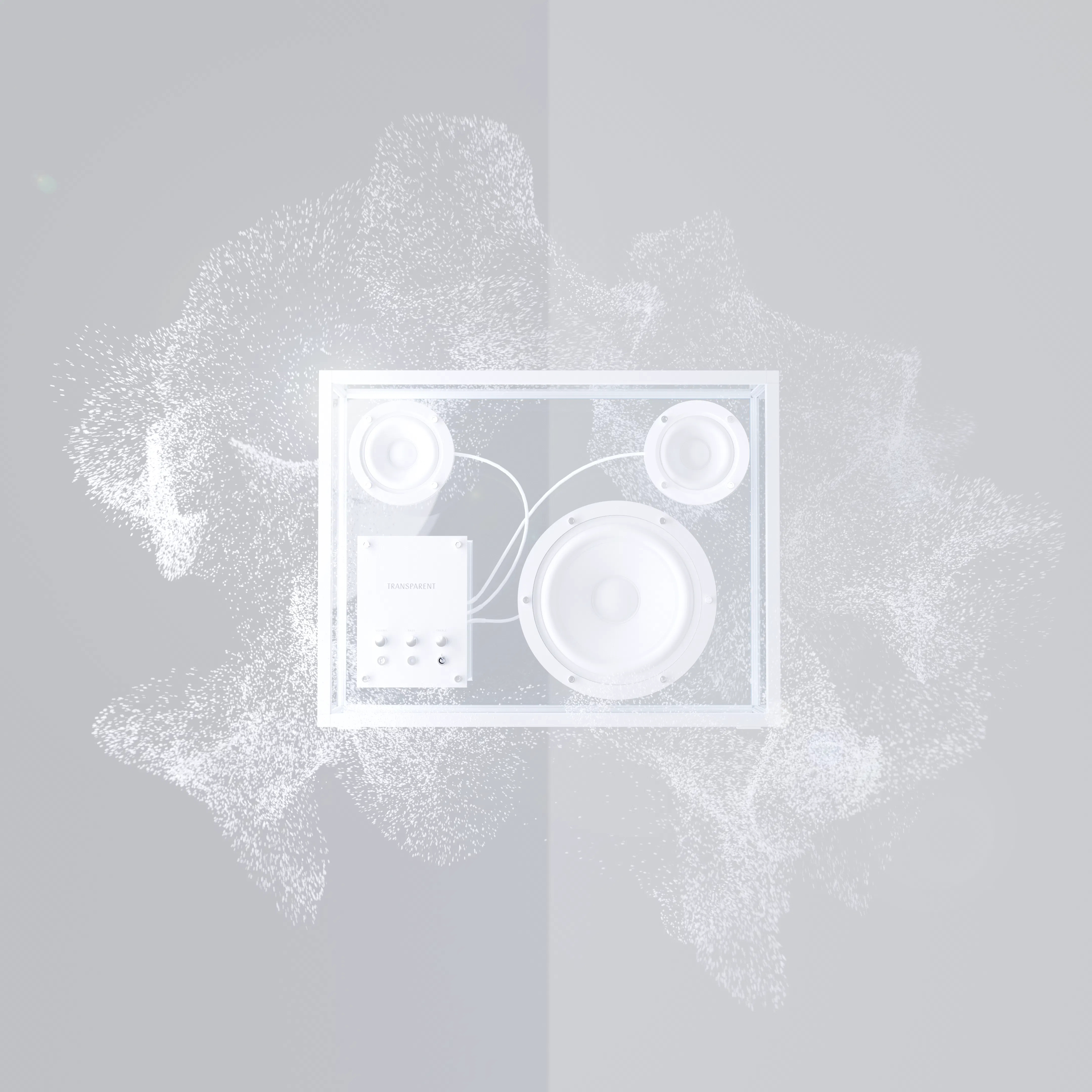 Transparent Speaker - White - 7