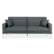 Leslie 3 Seater Sofa Bed - Hailstorm (Fabric)