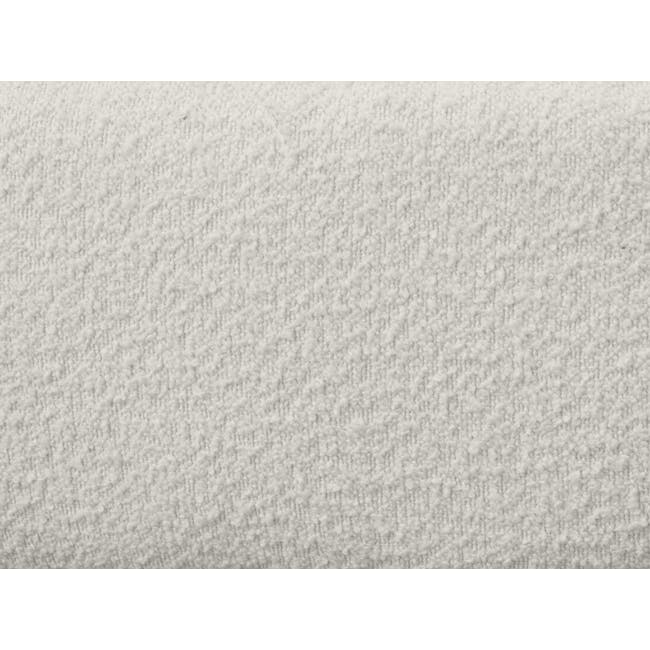 Eloise Lounge Chair - 7 - White textured fabric, Fine, fluffy carpet fibers, Soft, plush material, Crisp, wool-like