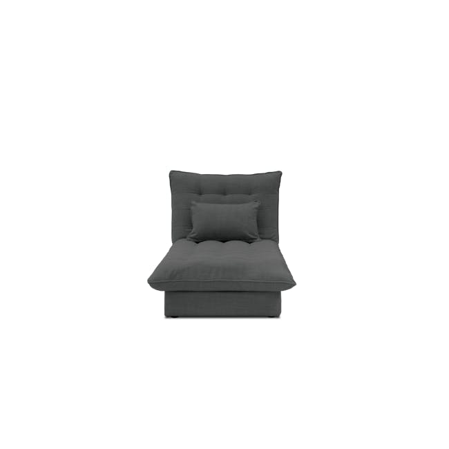 Tessa Storage Lounge Sofa Bed - Charcoal (Eco Clean Fabric) - 14