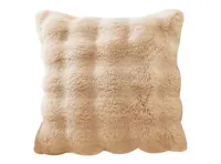 Luxe Faux Fur Cushion - Taupe