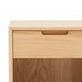 Rho Single Drawer Bedside Table - Oak - 1