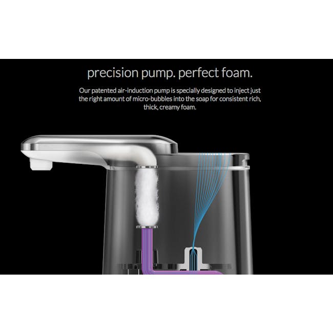 simplehuman Sensor 10oz Foam Soap Pump Rechargeable - Brushed - 5
