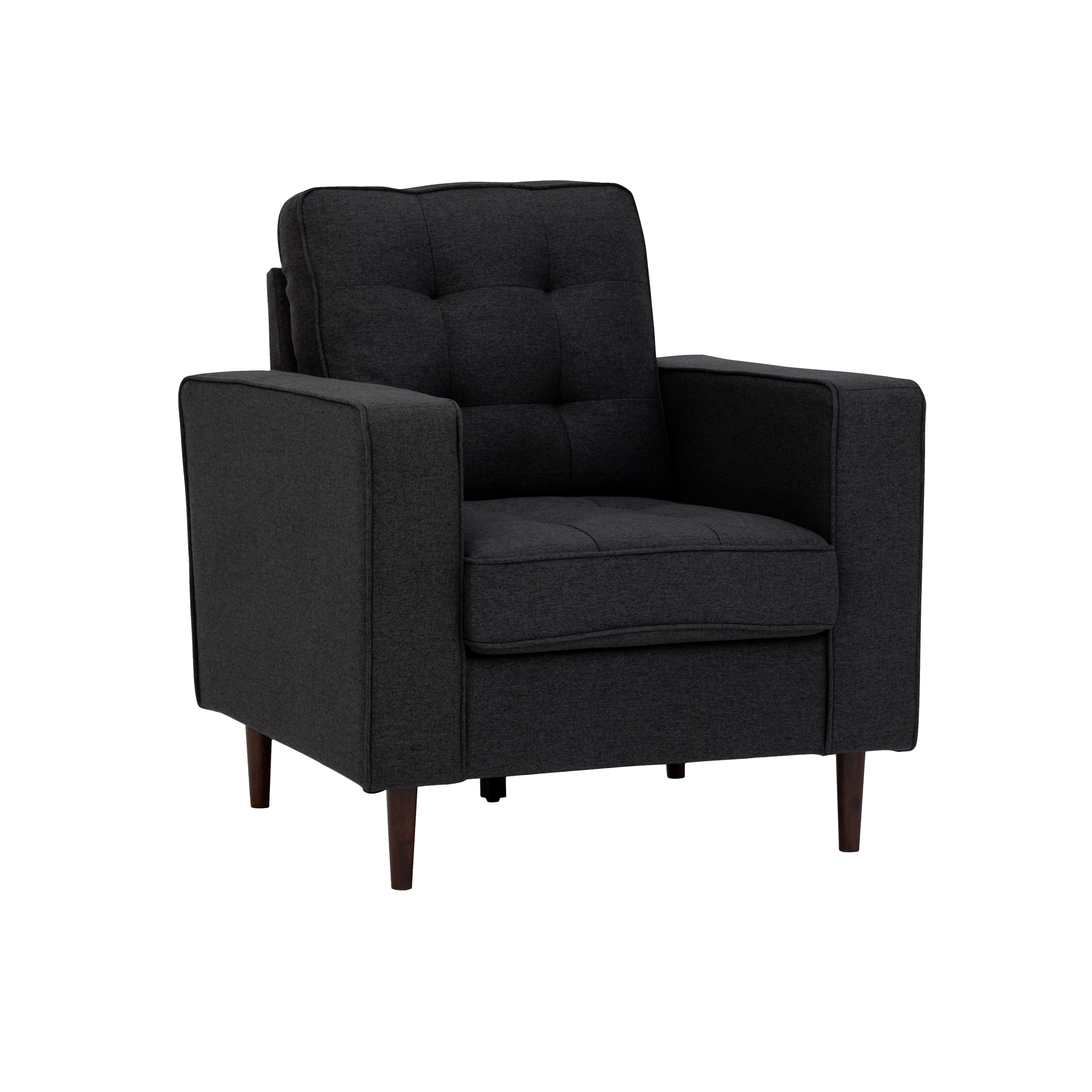 black modern armchair