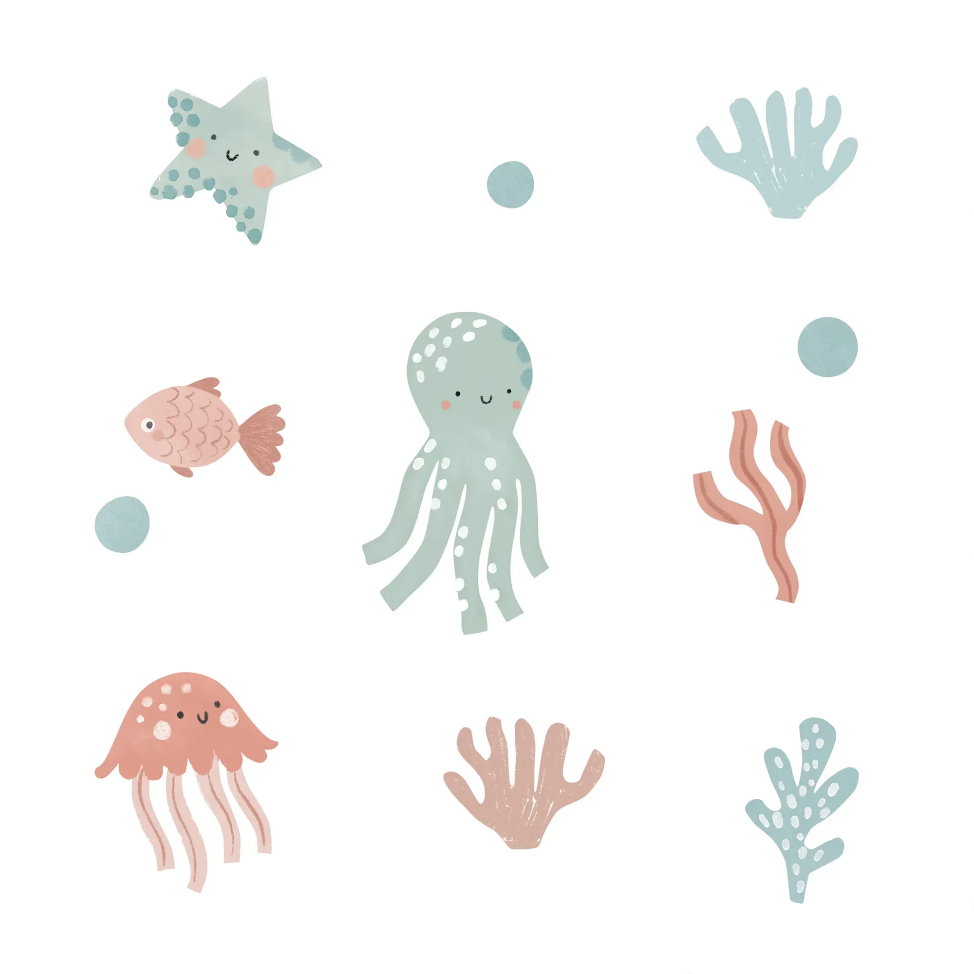 Urban Li'l Explorer Ocean Friends Fabric Decal