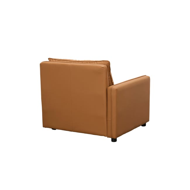 Cameron Large Corner Storage Sofa - Tan (Pet Friendly) - 8 - Brown leather sofa, modern design, comfortable seating, sleek