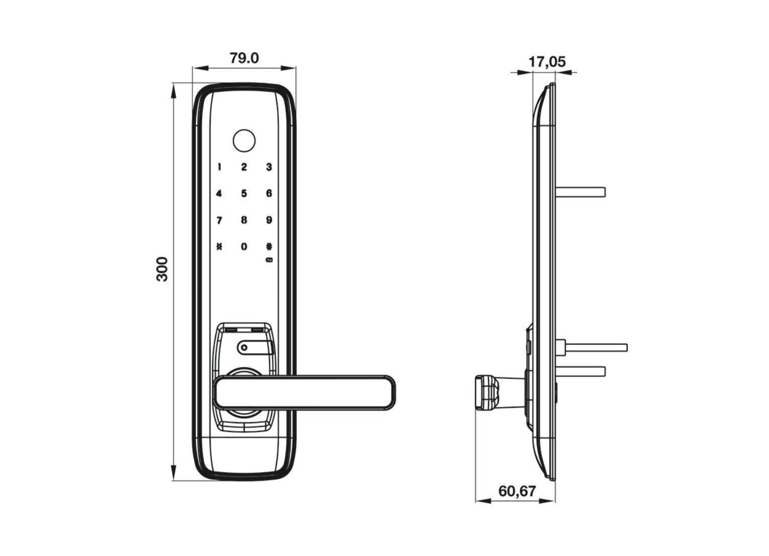 Hafele EL7800+ Digital Lock, Hafele Smart Locks | HipVan