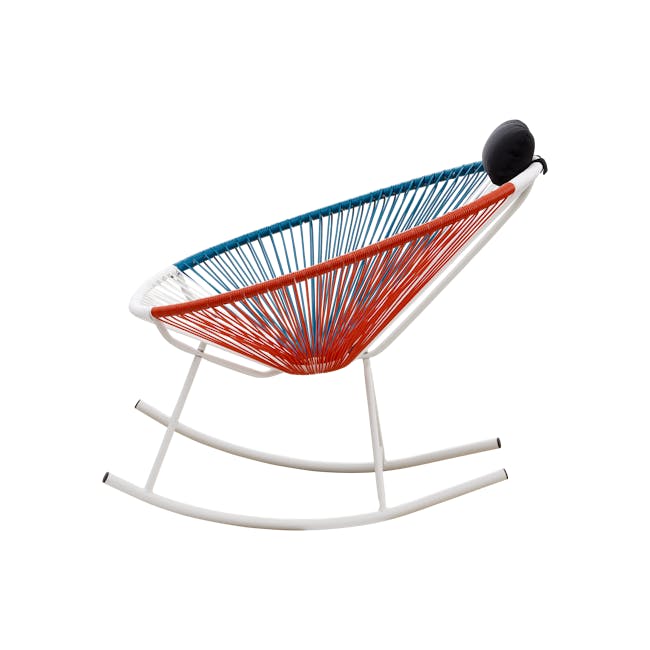 Acapulco Rocking Chair - Blue, White, Red Mix - 2