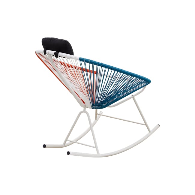 Acapulco Rocking Chair - Blue, White, Red Mix - 3