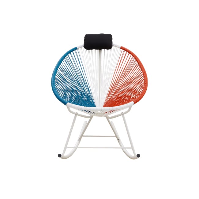 Acapulco Rocking Chair - Blue, White, Red Mix - 0