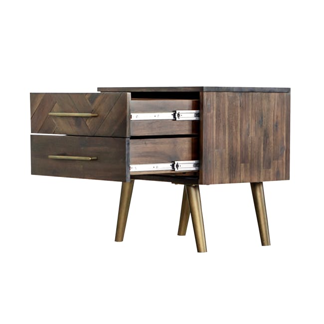 Cadencia Twin Drawer Bedside Table - 4