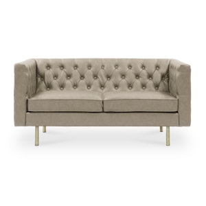 Cadencia 2 Seater Sofa - Warm Taupe (Faux Leather)