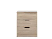 Tyra 3 Drawer Chest 0.6m - Oak