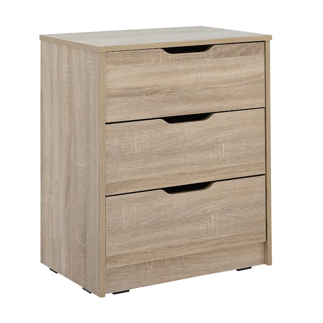 Tyra 3 Drawer Chest 0.6m - Oak - 3